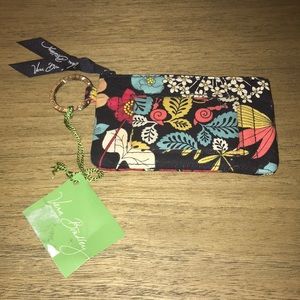 Vera Bradley Zip ID Case Happy Snails Print